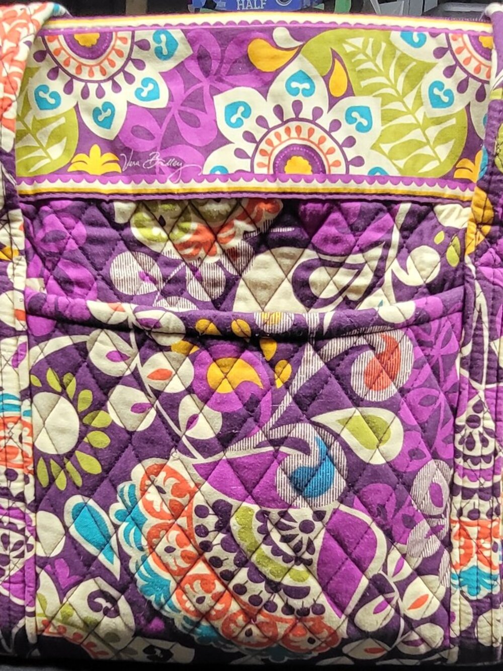 Vera Bradley "Plum Crazy" Classic Weekender Tote Bag
